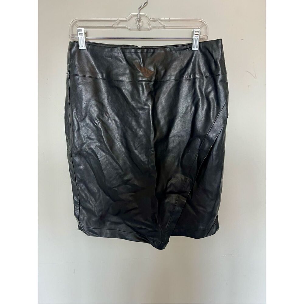 Loft faux leather skirt size 8